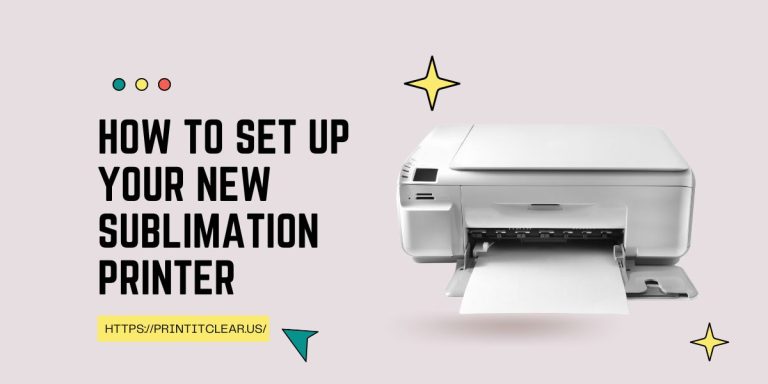 sublimation printer setup