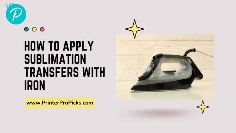 How To Apply Sublimation Transfers With Iron