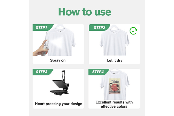 how to use sublimation spray